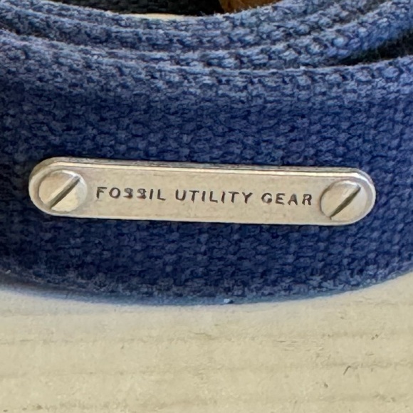Fossil Utility Gear Belt with Leather Trim Blue Casual Men's 32 - Picture 4 of 15